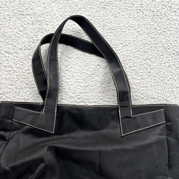 True Religion Black Canvas Tote Logo Bag Lightweight - Picture 7 of 10